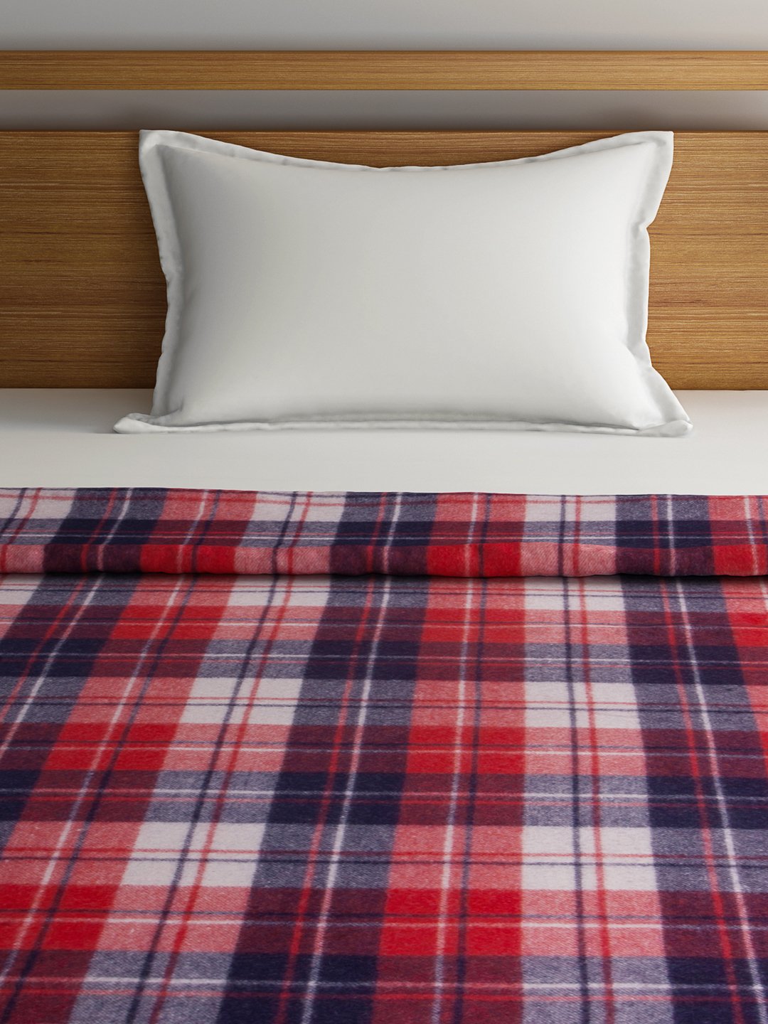 Buy Raymond Home Abstract Wool Single Blanket - Red Online at Low